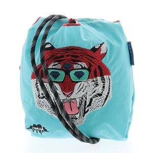 Ball & Chain x Mulga The Artist Tiger Aqua Bag